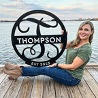RealSteel Farmhouse Decor, Custom Metal Signs, Last Name Sign, House Warming - Image 4