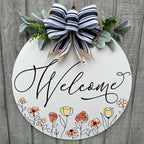 Wood front door sign Wood sign Home decor Welcome sign Sign - Image 2