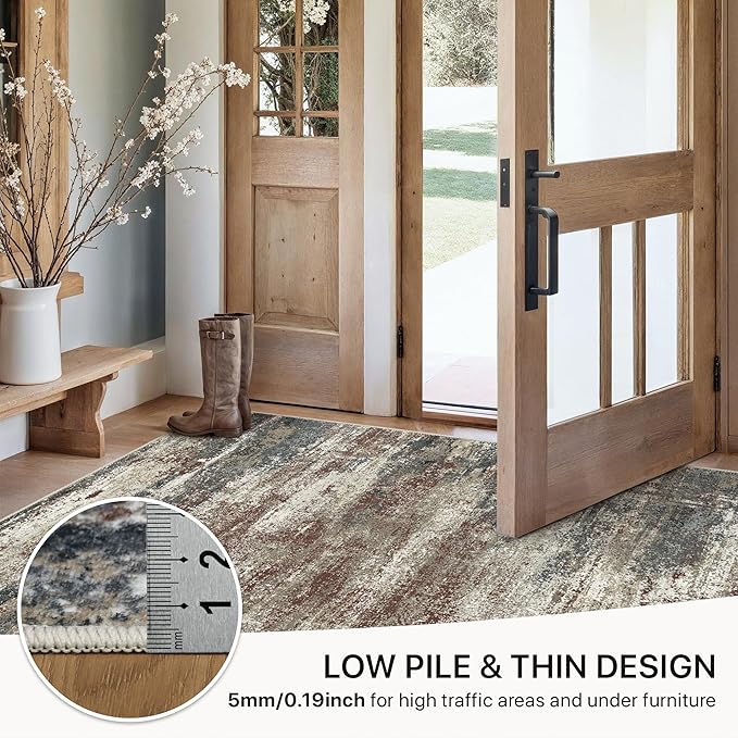 GENIMO 8x10 Area Rugs, Machine Washable Rugs - Image 6