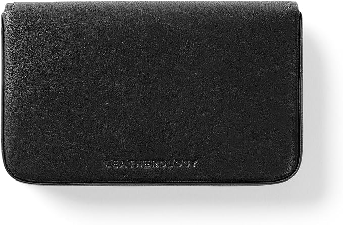 Leatherology Premium Black Oil Business Card Case, Magnetic Closure ID Holder - Image 3