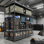 M MZG 5 Tiers Storage Shelves Load 1500LBS, Metal Shelving Wire Metal Shelving - Image 2