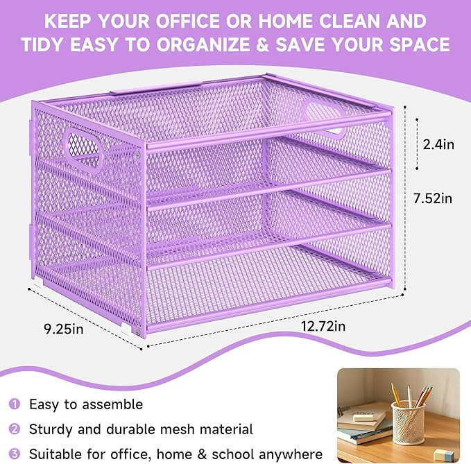 Subekyu Paper Letter Tray Organizer - Image 4