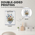 APIILVPQ Floral Clipboard, Vintage Blue Clipboards - Image 3