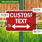 Custom Arrow, Custom Directional Sign, Two way Arrow, 12x18 Inches, 3M EGP - Image 5
