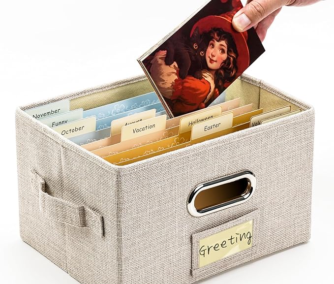 Remowith Greeting Card Organizer and Storage Box - Image 5