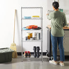 Amazon Basics 5-Shelf Adjustable, Storage Shelving Unit, Steel Organizer Wire - Image 2
