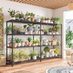 REIBII 72.8" W Storage Shelves Load 1500LBS, 4 Tier Metal Shelving Unit Wire - Image 2