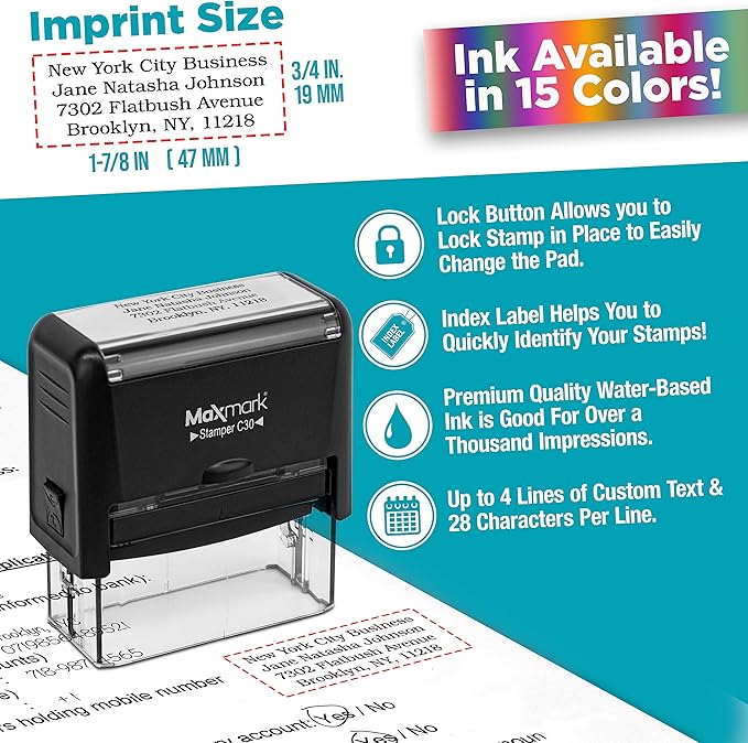 Custom Self Inking Rubber Stamp - Image 4