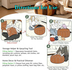 thgonwid unstuffed moroccan faux leather pouf ottoman cover, package contents