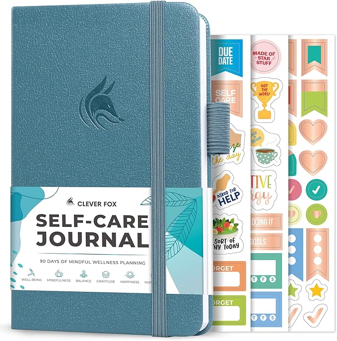Clever Fox Self-Care Journal Pocket – Daily Reflection Notebook – Mental Health by CleverFox