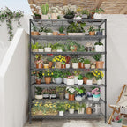 82.6H Metal Shelving Unit 7 Tier Storage Shelves Adjustable Wire Shelving Metal - Image 7