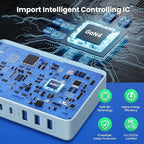 USB C Charger 300W USB C Charger Block, 8-Ports GaN IV Fast Charging Station Hub - Image 4
