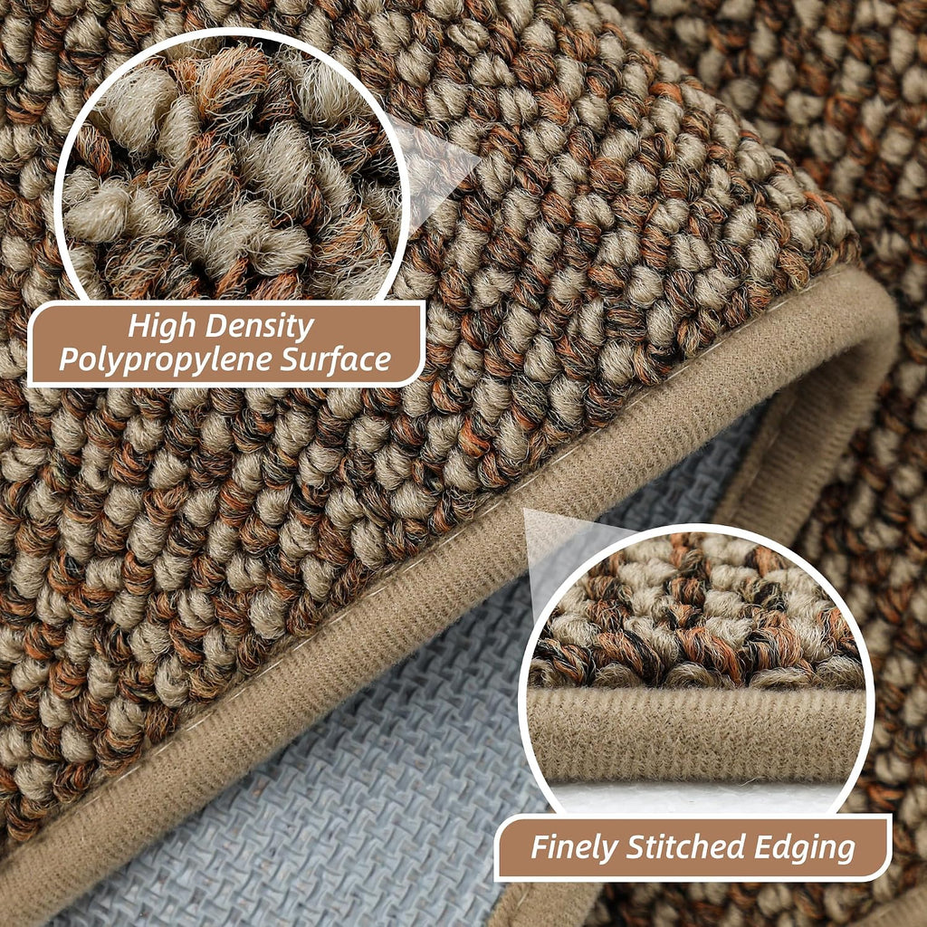 beqhause hallway runner rugs 2x6, hallway rug non-slip, close-up detail