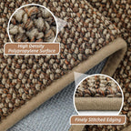 beqhause hallway runner rugs 2x6, hallway rug non-slip, close-up detail