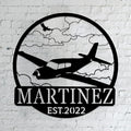 Personalized Metal Airplane Wall Art, Airplane Name Sign, Customized Pilot Name by Unknown