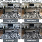 Office Chair Mat for Hardwood Tile Floor, Abstract 48"X 60" Desk Mats for - Image 6