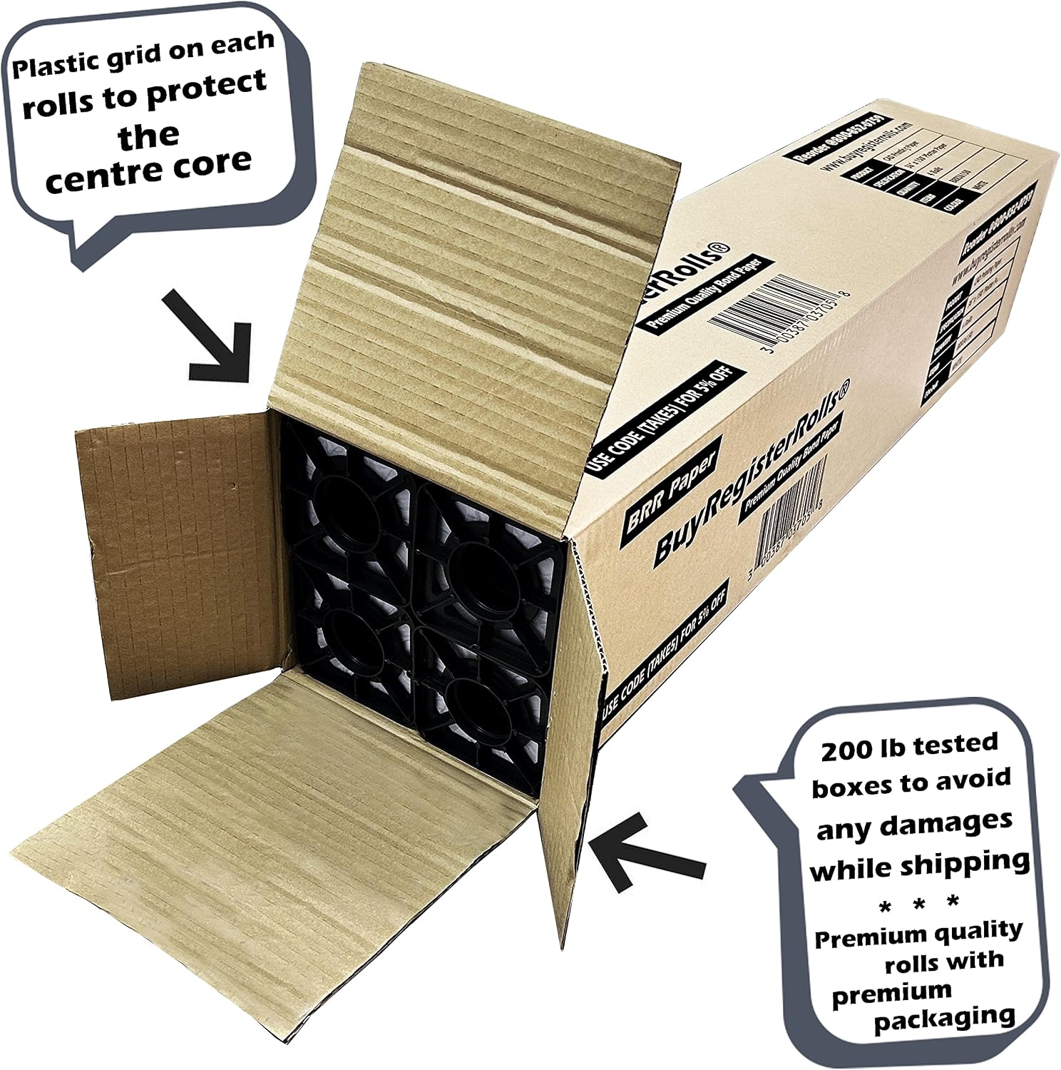36’’ x 150’ Plotter Paper (New & Premium 4 Rolls) 20 lb Uncoated 96 Bright White (75 GSM with 2’’ Core) CAD Paper Rolls For Engineers, Architects, Copy Service Shops w/Inkjet Printers