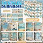 TaoBary 160 Pcs Stationery Paper Set 50 Double Sided Stationery Papers - Image 5