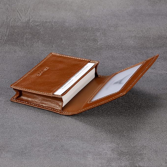 Leather Business Card Case Holder - Image 4