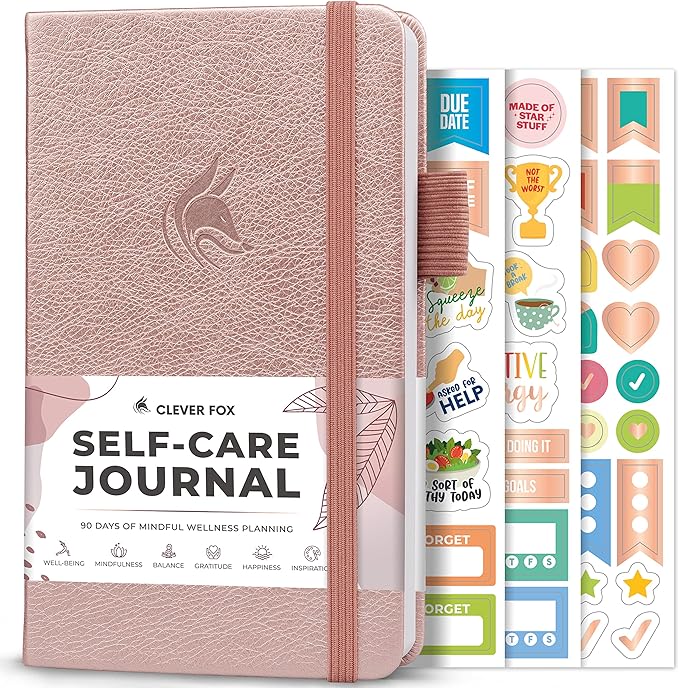 Clever Fox Self-Care Journal Pocket – Daily Reflection Notebook – Mental Health by CleverFox