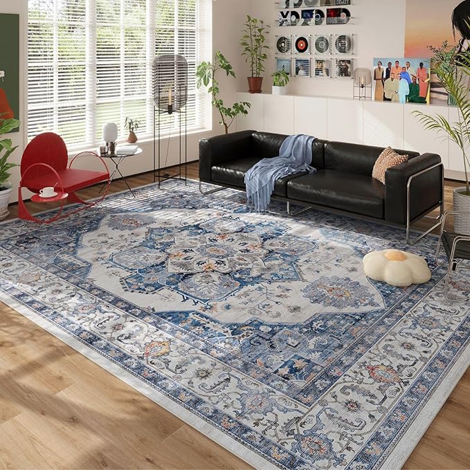 Rugcomf Vintage Medallion Living Room Rug 5'x7' by Rugcomf
