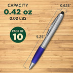 DISCOUNT PROMOS Stylus Ballpoint Pens Set of 10, Bulk Pack - Image 5
