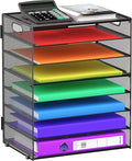 GoldOrcle 8 Tier Paper Letter Tray Organizer by GoldOrcle