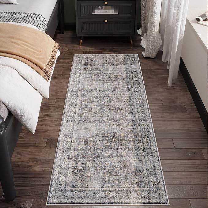 Rugcomf Runner Rug for Hallways Kitchen Non Slip 2'x 6' Washable Rugs - Image 7