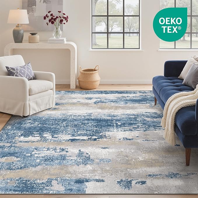 GENIMO No Crease Non Slip 6x9 Area Rugs - Image 2