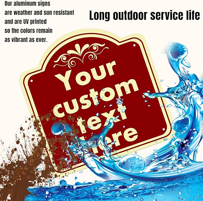 HK SIGNS Aluminum Weatherproof Metal Sign, Custom Indoor/Outdoor Decorative Sign - Image 3