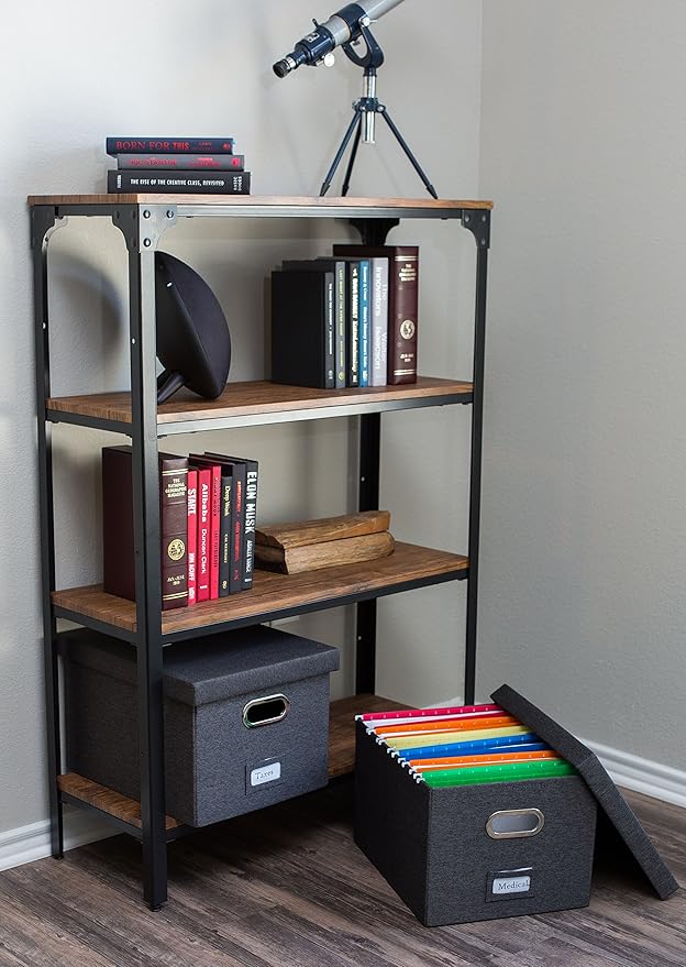 Internet's Best Collapsible File Storage Organizer | Decorative Linen Filing & - Image 7