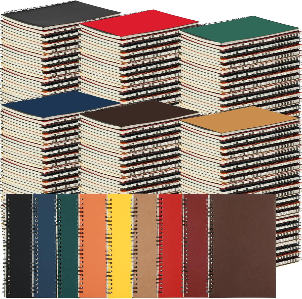 Yahenda Spiral Notebook College Ruled Journals Notebooks Lined 8.3 x 5.5 Inch