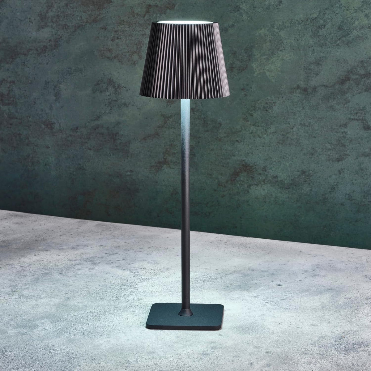 Mikasa Rechargeable Cordless LED Table Lamp 14.8-Inch Black