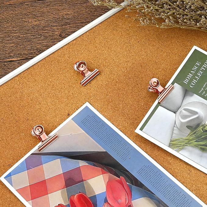 30 Pieces Push Pins Clips Rose Gold Thumb Tacks - Image 7