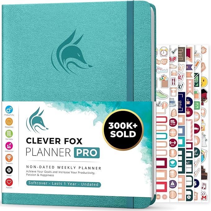 Clever Fox Planner PRO – Weekly & Monthly Life Planner to Increase Productivity by CleverFox
