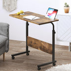 dlandhome 31.5 inches rolling desk with wheels adjustable, main product view