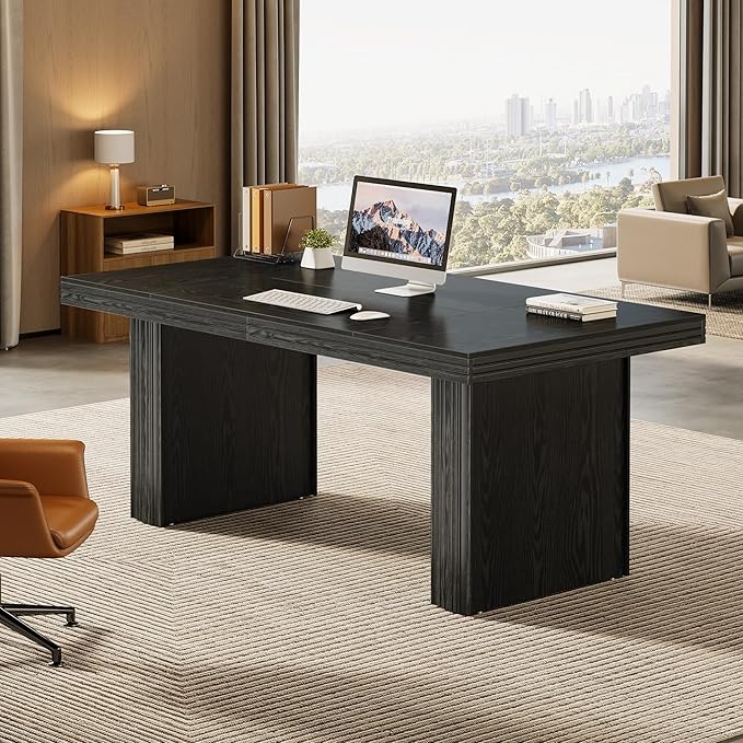 Tribesigns 63" Executive Desk, Large Office Computer Desk - Image 3