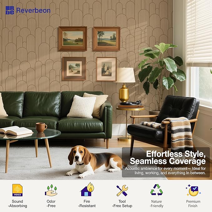 Reverbeon 6 PCS Acoustic Panels, 23.6x23.6 Inch Sound Absorbing Panels - Image 5
