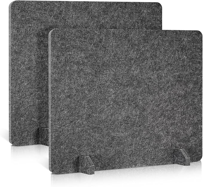 AMUSIGHT 2 Pack Acoustic Desk Dividers by AMUSIGHT