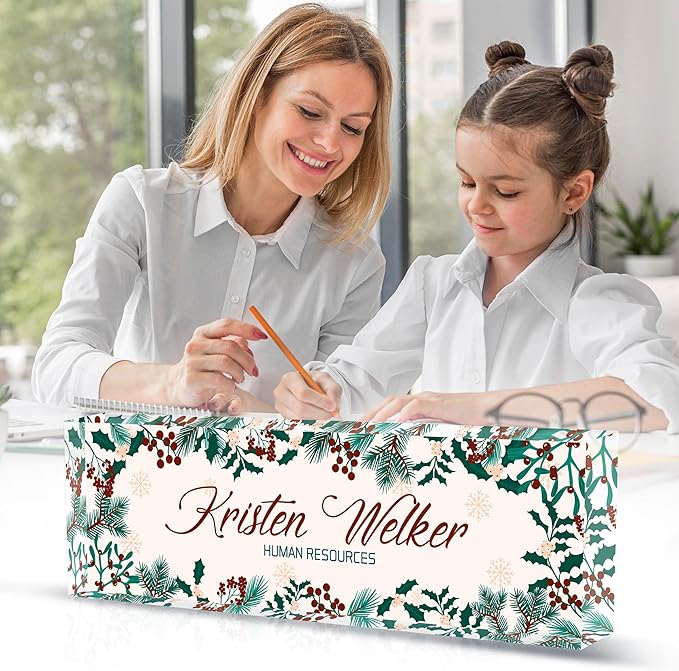 Personalized Name Plate for Desk Custom Acrylic Desk Name Plate Custom Employee - Image 2