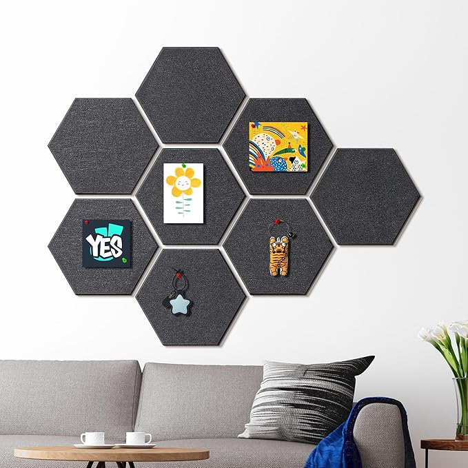 12'' Large Hexagon Cork-Bulletin Boards - Image 9