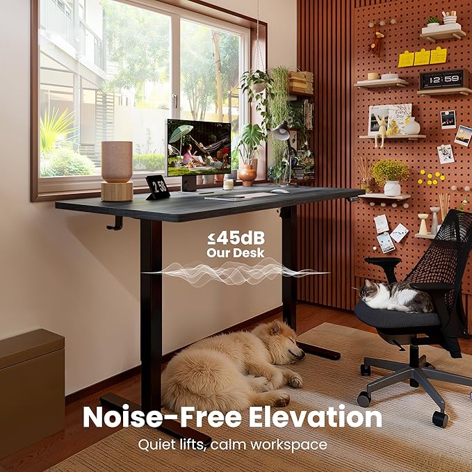 ErGear Height Adjustable Electric Standing Desk, 55 x 28 Inches Sit Stand up - Image 9
