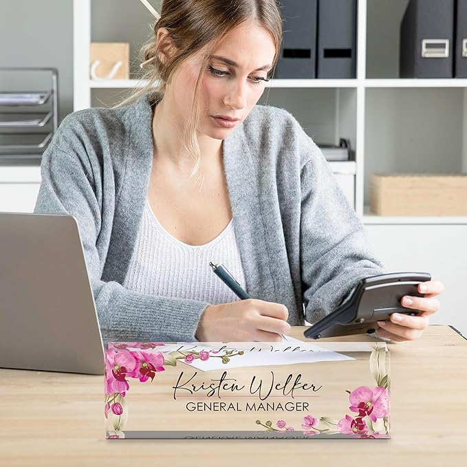 Personalized Name Plate for Desk, Custom Desk Name Plate, Acrylic Name Plate - Image 6