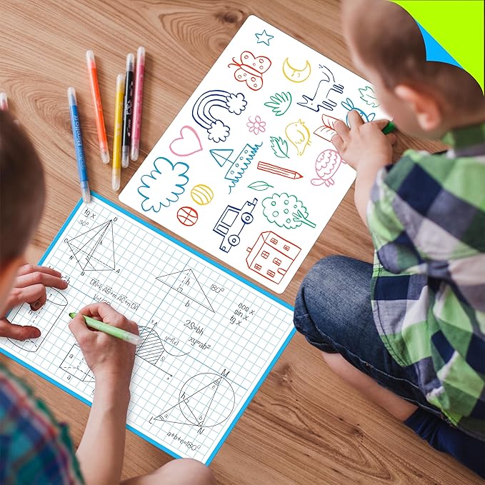 8 Packs XY Axis Graph Dry Erase Board, Double Sided Dry Erase Board Writable - Image 5