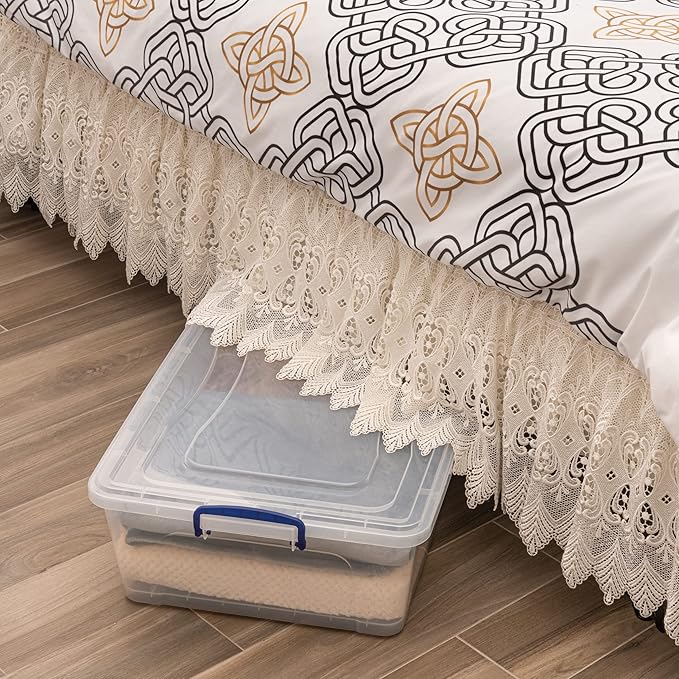 Superio Storage Bins with Lids, Stackable Totes, BPA Free, Odor Free, Organizer - Image 8