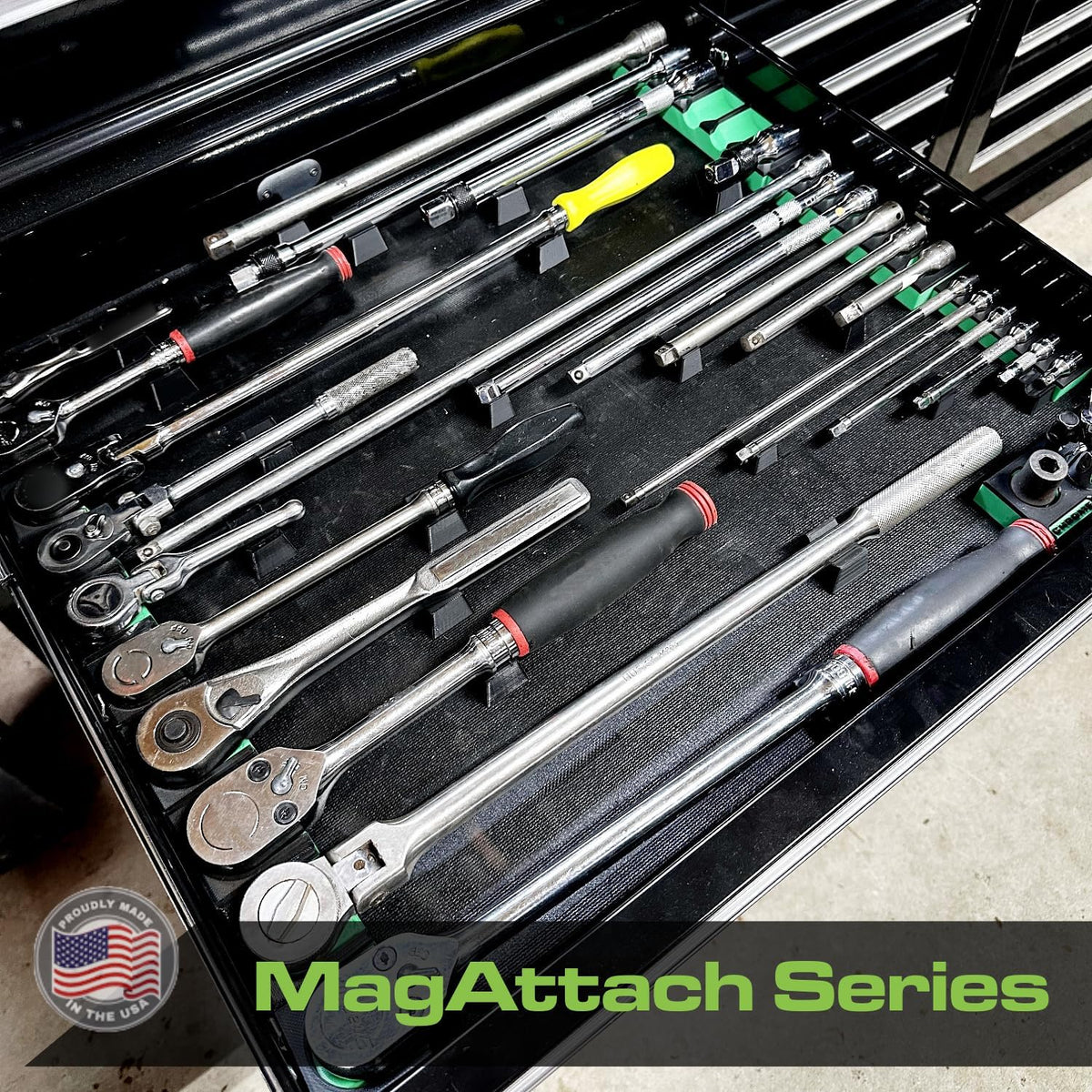 MagAttach Ratchet Organizer Kit (3 Piece Set (2-Pack), Blue/Black)