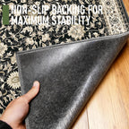 36"x48" Office Chair Mat for Hardwood, Under Desk Chair Mat for Home Office, Anti-Slip Office Rugs for Rolling Chairs, Floor Protector Washable Rugs Charcoal