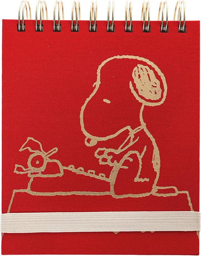 Peanuts Jotter by Graphique Luxe Collection, Fabric-Wrapped Hardcover Spiral by GraphiquedeFrance