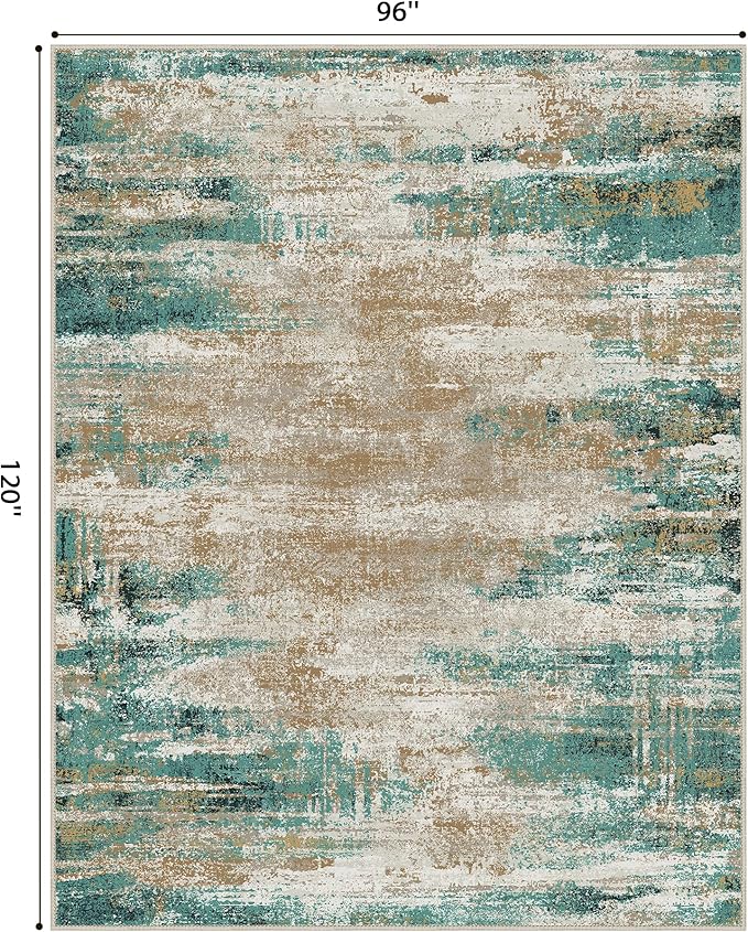 GENIMO 8x10 Area Rugs, Modern Living Room Rugs, Large Machine Washable Rug - Image 2
