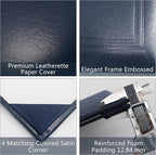 GraduationMall 11"x14" Smooth Padded Diploma Cover Certificate Holder Navy - Image 3